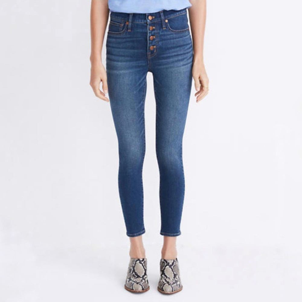 MADEWELL 9" Rise Skinny Crop Jeans!